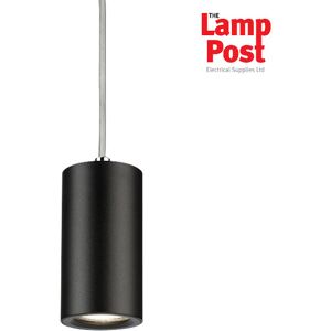 Knightsbridge DAA1FRB Fixed Round Pendant - Black - Pendant Light Knightsbridge DAA1FRB Fixed Round Pendant - Black - Pendant Light