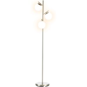 Homcom Modern Tree Floor Lamp With 3 Light, For Living Room Bedroom, Silver Homcom Modern Tree Floor Lamp With 3 Light, For Living Room Bedroom, Silver
