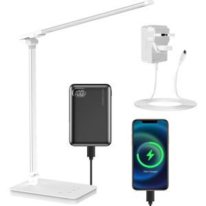 Hiyaa Desk Lamp Eye-Caring Led Table Lamp Dimmable Bedside Lamp With 2 Usb Charging Po Hiyaa Desk Lamp Eye-Caring Led Table Lamp Dimmable Bedside Lamp With 2 Usb Charging Po
