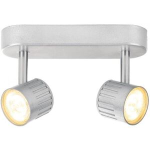 Litecraft Spotlight Bar 4 Watt Integrated Led Ceiling 2 Light - Silver Clearance Litecraft Spotlight Bar 4 Watt Integrated Led Ceiling 2 Light - Silver Clearance