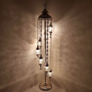 World Home Living Handmade Turkish Moroccan Silver Floor Lamp 7 Glass Ball Mosaic Light Free Bulb World Home Living Handmade Turkish Moroccan Silver Floor Lamp 7 Glass Ball Mosaic Light Free Bulb