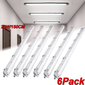 Kartols 6x 5ft Ip65 Led Strip Lights Batten Tube Light Office Shop Garage Ceiling Lamp Kartols 6x 5ft Ip65 Led Strip Lights Batten Tube Light Office Shop Garage Ceiling Lamp