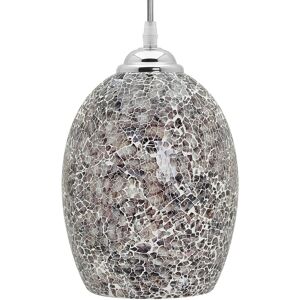 Long Life Lamp Company Vintage Glass Ceiling Hanging Pendant Light Shade Grey Mosaic Lighting K425 Long Life Lamp Company Vintage Glass Ceiling Hanging Pendant Light Shade Grey Mosaic Lighting K425