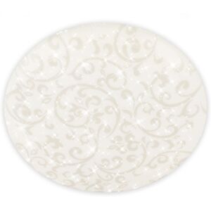 Briloner Led Ceiling Light Flush 2400lm Floral Design Star Effect 20w 380mm White Briloner Led Ceiling Light Flush 2400lm Floral Design Star Effect 20w 380mm White