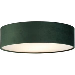 Searchlight Green Drum Pleat 2 Light Ceiling Lamp - Ceiling Light Searchlight Green Drum Pleat 2 Light Ceiling Lamp - Ceiling Light
