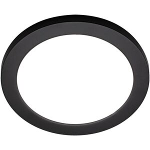 Litecraft Darly Ceiling Or Wall Light Flush Ip44 18w Led - Satin Black Clearance Litecraft Darly Ceiling Or Wall Light Flush Ip44 18w Led - Satin Black Clearance