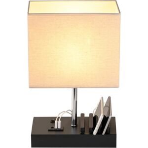 Briever Usb Bedside Table Lamp, Desk Lamp With 3 Usb Charging Ports And Phone Briever Usb Bedside Table Lamp, Desk Lamp With 3 Usb Charging Ports And Phone
