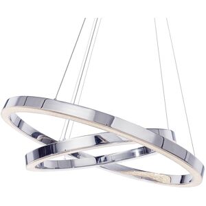 Litecraft Visconte Spark Ceiling Pendant Dual Hoops Warm White Led Light - Polished Chrome Litecraft Visconte Spark Ceiling Pendant Dual Hoops Warm White Led Light - Polished Chrome