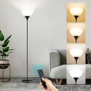 Outon Dimmable Upligther Floor Lamp With Remote Control, 3000k-6000k Adjustable Outon Dimmable Upligther Floor Lamp With Remote Control, 3000k-6000k Adjustable