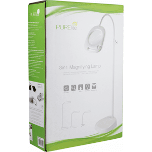 Purelite Magnifying Lamp - 2x, Flexible Neck, LED Lights Purelite Magnifying Lamp - 2x, Flexible Neck, LED Lights