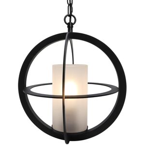 Long Life Lamp Company Industrial 3 Ring Ceiling Pendant Light Black Metal Chain Frosted Glass K441 Long Life Lamp Company Industrial 3 Ring Ceiling Pendant Light Black Metal Chain Frosted Glass K441