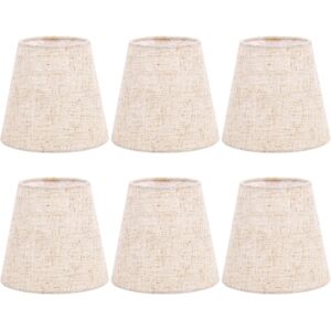 Sodial 4x(Small Lamp Shade Clip On Bulb Set Of 6 For Candelabra Bulbs, Fabric3854 Sodial 4x(Small Lamp Shade Clip On Bulb Set Of 6 For Candelabra Bulbs, Fabric3854