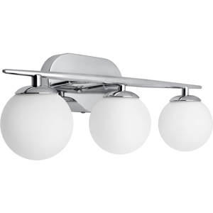 Does Not Apply Modern Chrome 3 Light Wall Light Sconce Frosted Glass Globe Wall Lamp Indoors H3 Does Not Apply Modern Chrome 3 Light Wall Light Sconce Frosted Glass Globe Wall Lamp Indoors H3