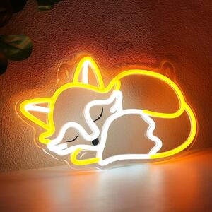 Fox Neon Sign, Animal Neon Lights For Bedroom Living Room Wall Decor, Birthday P Fox Neon Sign, Animal Neon Lights For Bedroom Living Room Wall Decor, Birthday P