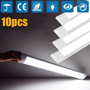 Kartols 10pcs Led Tube Batten Light 4ft For Room Panel Strip Ceiling Garage Lamp 4500k Kartols 10pcs Led Tube Batten Light 4ft For Room Panel Strip Ceiling Garage Lamp 4500k