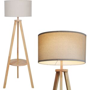 Elecwish Tripod Floor Lamp Free Standing Light With Linen Shade Shelf Bedroom Living Room Elecwish Tripod Floor Lamp Free Standing Light With Linen Shade Shelf Bedroom Living Room