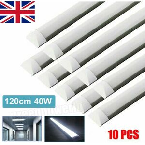Kartols 10x 4ft 120cm Slim Led Wide Batten Tube Lights Ceiling Strip Bar Light Daylight Kartols 10x 4ft 120cm Slim Led Wide Batten Tube Lights Ceiling Strip Bar Light Daylight