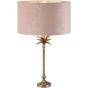 Table Light Silver Palm Antique Nickel Pink Searchlight 81210pi Table Light Silver Palm Antique Nickel Pink Searchlight 81210pi