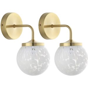 Firstchoicelighting Set Of 2 Modern Confetti Glass & Brass Wall Lights Reading Lamp Bedside Sconce Firstchoicelighting Set Of 2 Modern Confetti Glass & Brass Wall Lights Reading Lamp Bedside Sconce