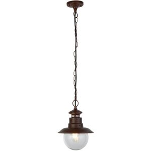 Bps Lighting 1 Light Rustic Brown Metal Outdoor Ceiling Pendant Light With Clear Glass Shade Bps Lighting 1 Light Rustic Brown Metal Outdoor Ceiling Pendant Light With Clear Glass Shade
