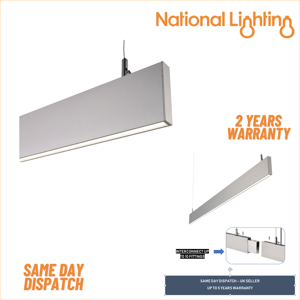 Saxby Kingsley LED Pendant Light - Slim, Adjustable, Silver Saxby Kingsley LED Pendant Light - Slim, Adjustable, Silver