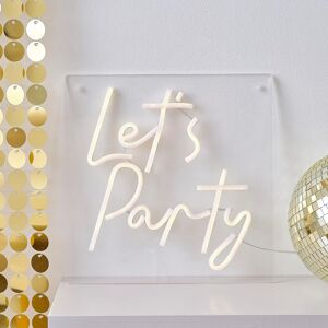 Let'S Warm White Led Neon Wall Light Birthday Party Decoration 29.5cm X 29.5cm, Let'S Warm White Led Neon Wall Light Birthday Party Decoration 29.5cm X 29.5cm,