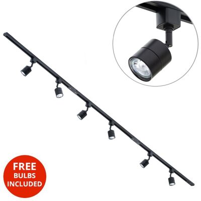 Litecraft - 3 Metre Kitchen Track Light - Black - Track Light Litecraft - 3 Metre Kitchen Track Light - Black - Track Light
