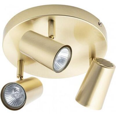 Litecraft - Chobham - Satin Brass - Ceiling Spotlight Plate Litecraft - Chobham - Satin Brass - Ceiling Spotlight Plate
