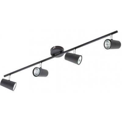 Litecraft Chobham Black 4-light GU10 Ceiling light Litecraft Chobham Black 4-light GU10 Ceiling light