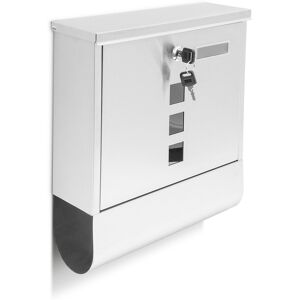 Relaxdays Mailbox With Newspaper Compartment Secure Letterbox Weatherproof A4 Compatible Relaxdays Mailbox With Newspaper Compartment Secure Letterbox Weatherproof A4 Compatible