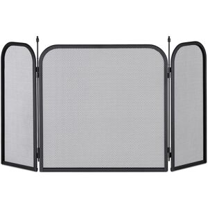 Relaxdays Spark Guard Fireplace Screen Three-Panel Fender Hearth Shield Freestanding Relaxdays Spark Guard Fireplace Screen Three-Panel Fender Hearth Shield Freestanding