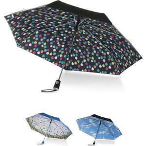 totes Women'S Under Canopy Print Auto Open Close, Raindrops totes Women'S Under Canopy Print Auto Open Close, Raindrops