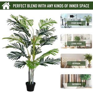 Outsunny Life-Like Artificial Plant Pot Tree, 150cm Indoor/outdoor, Maintenance-Free Outsunny Life-Like Artificial Plant Pot Tree, 150cm Indoor/outdoor, Maintenance-Free