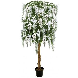 Greenbrokers Artificial White Wisteria Tree 150cm 5ft Premium Potted Plant Greenbrokers Artificial White Wisteria Tree 150cm 5ft Premium Potted Plant