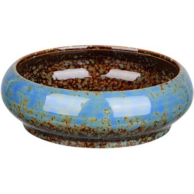 Hydroponic Pot For Succulent Plants Ceramic Flower Pot Blue Color Hydroponic Pot For Succulent Plants Ceramic Flower Pot Blue Color