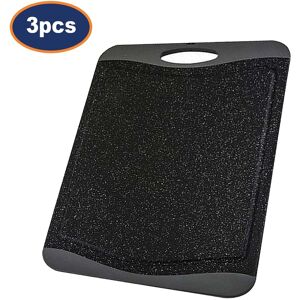 Apollo Plastic Cutting Board Black Large Granite Effect 3pcs Chopping Boards Non Slip Apollo Plastic Cutting Board Black Large Granite Effect 3pcs Chopping Boards Non Slip
