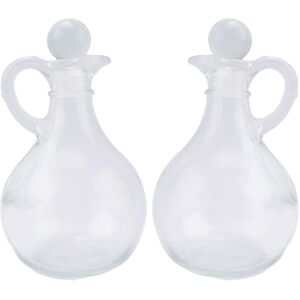 Sodial 3x(Glass Oil And Vinegar Bottles (2 Piece Set) Round Glass Oil Dispenser1304 Sodial 3x(Glass Oil And Vinegar Bottles (2 Piece Set) Round Glass Oil Dispenser1304