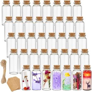 Kingrol 70 Pack 30ml Mini Glass Jars With Cork Stoppers Glass Bottles, Wishing Kingrol 70 Pack 30ml Mini Glass Jars With Cork Stoppers Glass Bottles, Wishing