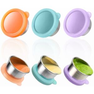 Sodial 5x(3pcs 50ml Salad Dressing Container To Go, Stainless Steel Condiment6588 Sodial 5x(3pcs 50ml Salad Dressing Container To Go, Stainless Steel Condiment6588