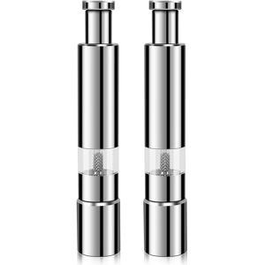 Sodial 2x(Salt And Pepper Mill Set, Stainless Steel Salt And Pepper Grinder Hand9067 Sodial 2x(Salt And Pepper Mill Set, Stainless Steel Salt And Pepper Grinder Hand9067