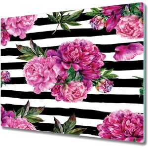 Coloray Glass Induction Ceramic Hob Cover Worktop Saver Watercolour Peony Art 60x52 Coloray Glass Induction Ceramic Hob Cover Worktop Saver Watercolour Peony Art 60x52