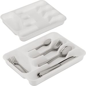 Relaxdays Set Of 10 Cutlery Trays Kitchen Drawer Insert Organiser Plastic 5 Compartments Relaxdays Set Of 10 Cutlery Trays Kitchen Drawer Insert Organiser Plastic 5 Compartments