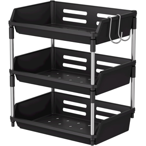 Does Not Apply Fruit Storage With 2 Banana Hangers, 3 Tier Fruit Bowl Basket For Kitchen Counte Does Not Apply Fruit Storage With 2 Banana Hangers, 3 Tier Fruit Bowl Basket For Kitchen Counte