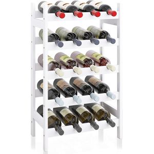 Does Not Apply Bamboo Wine Rack, 20 Bottles Display Holder, 5-Tier Free Standing Storage Shelve Does Not Apply Bamboo Wine Rack, 20 Bottles Display Holder, 5-Tier Free Standing Storage Shelve