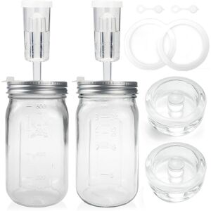 Sodial 1x(2 Pack 32 Oz Jar Fermentation Kit, Fermentation Jars, Fermentation Lids8426 Sodial 1x(2 Pack 32 Oz Jar Fermentation Kit, Fermentation Jars, Fermentation Lids8426