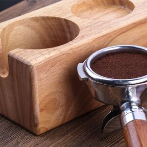 3‑slots Wooden Coffee Portafilter Holder Tamper Stand Tamping Base For Home Bar 3‑slots Wooden Coffee Portafilter Holder Tamper Stand Tamping Base For Home Bar