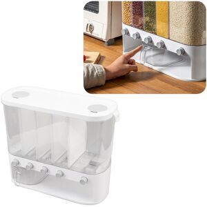5 Grids Dispenser Box Dry Food Containers With Cup For Kitchen Storage Grain 5 Grids Dispenser Box Dry Food Containers With Cup For Kitchen Storage Grain