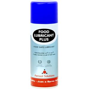 Aerosol Solutions Food Safe Lubricant Plus H1 Approved Salt & Fresh Water Resistant 400ml X12 Aerosol Solutions Food Safe Lubricant Plus H1 Approved Salt & Fresh Water Resistant 400ml X12