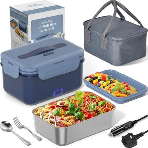 Electric Lunch Box For Adults, 100w Heated Lunch Box With Spoon, Fork And Insula Electric Lunch Box For Adults, 100w Heated Lunch Box With Spoon, Fork And Insula