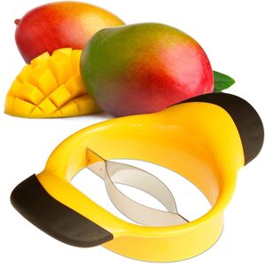 Relaxdays Stainless Steel Mango Slicer, Fruit And Vegetable Cutter, Corer And Peeler Relaxdays Stainless Steel Mango Slicer, Fruit And Vegetable Cutter, Corer And Peeler